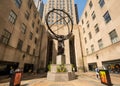 Horizontal view of the International Building\'s art deco Atlas Royalty Free Stock Photo