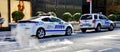NYPD Police Cars on the street. Royalty Free Stock Photo