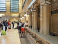 New York, NY, USA. Grand Central Station. People at the train ticket office Royalty Free Stock Photo