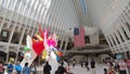 New York, NY, USA. Interior of the World Trade Center Transportation Hub. A station of the Path trains
