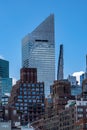 Vertical view of the iconic Citigroup Center formerly Citicorp Center is an office Royalty Free Stock Photo