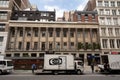 View of Colonnade Row, also known as LaGrange Terrace, on Lafayette Street in New York City`s