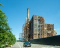 A landscape view of Domino Park, a 6-acre public park in the Williamsburg neighborhood of Brooklyn,