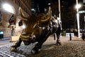 New York, NY /USA - November 23, 2018: Charging Bull Wall Street Bull Royalty Free Stock Photo