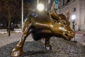 New York, NY /USA - November 23, 2018: Charging Bull Wall Street Bull Royalty Free Stock Photo
