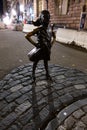 New York, NY /USA - November 23, 2018: Fearless Girl Royalty Free Stock Photo