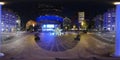 Night 360 video Silverstein Family Park New york Manhattan city scene