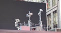 New York, NY, USA. Police video surveillance system in the city center. Cameras that control the most sensitive areas of the city Royalty Free Stock Photo