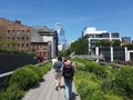 New York, NY, USA. Views and landscapes around the High Line. A famous landmark and a public park on the west side of Manhattan Royalty Free Stock Photo