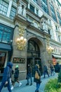 New York, NY - Vertical shot of the entrance of the famous MacyÃ¢â¬â¢s Herald Square Department store