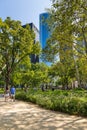 Battery Park City, planned community on the west side of the southern tip of the island of Manhattan. Royalty Free Stock Photo