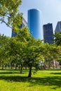 Battery Park City, planned community on the west side of the southern tip of the island of Manhattan. Royalty Free Stock Photo