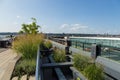 The High Line, known as High Line Park, elevated linear park. Royalty Free Stock Photo