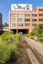 The High Line, known as High Line Park, elevated linear park. Royalty Free Stock Photo