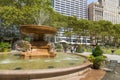 People relaxing in the Bryant Park in summer, sunny day. Royalty Free Stock Photo