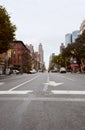 Crossing 9th Avenue in New York City Royalty Free Stock Photo