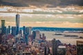 Wonderful rooftop views of Rockefeller center Royalty Free Stock Photo