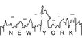 New York outline icon. Can be used for web, logo, mobile app, UI, UX