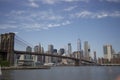 New-York - Panorama of Brooklyn bridge Royalty Free Stock Photo