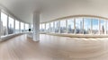 New York penthouse apartment with sleek modern design and breathtaking panoramic views.