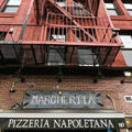 New York Pizzeria under fire escape