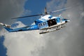 New York Police Department helicopter Royalty Free Stock Photo