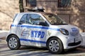 New York Police Department Smart Car Royalty Free Stock Photo