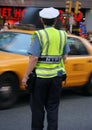 New York Police directing traffic Royalty Free Stock Photo