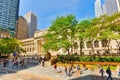 New York Public Library Main Branch in Bryant Park. USA. Royalty Free Stock Photo