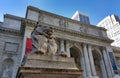 New York Public Library Main Branch, Stephen A. Schwarzman Building, Library Lion Patience, New York City, NY, USA