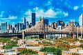 New York, Queensborough Bridge across the East River between the Manhattan and Long Island City in the borough of Queens