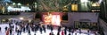 New York Rockefeller Centre Ice Rink dazzling night view