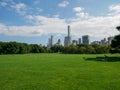 Sheep Meadow in Central Park with people