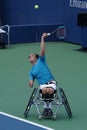 British professional wheelchair tennis player Gordon Reid in action during US Open 2017 Wheelchair Men`s Singles semifinal