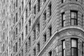 Flatiron building architecture detail background in New York Royalty Free Stock Photo