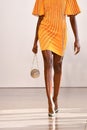 A model walks the runway for Bibhu Mohapatra during New York Fashion Week