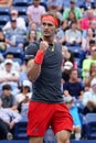 Professional tennis player Alexander Zverev of Germany in action during his 2018 US Open round of 32 match