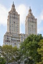 The San Remo building facade near Central Park in New York Royalty Free Stock Photo