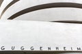 NEW YORK - SEPTEMBER 01: The Solomon R. Guggenheim Museum of mod Royalty Free Stock Photo