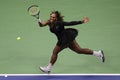 23-time Grand Slam champion Serena Williams in action during her 2018 US Open final match against Naomi Osaka