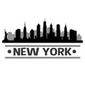 New York Skyline City Icon Vector Art Design Royalty Free Stock Photo