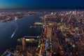 New York Skyline Cityview Manhatten Night from World Trade Cente Royalty Free Stock Photo