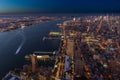 New York Skyline Cityview Manhatten Night from World Trade Cente