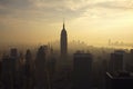 New York Skyline at dusk Royalty Free Stock Photo