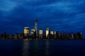 New York Skyline at dusk Royalty Free Stock Photo