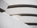 Outside the Guggenheim Museum, facade detail Royalty Free Stock Photo