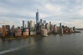 New York skyline landmarks skyscrapers. Travel to America. New York USA. View of Manhattan in New York. New York City Royalty Free Stock Photo