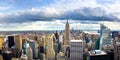 New york skyline and Manhattan panoramic view Royalty Free Stock Photo