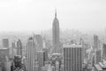 New York skyline in sepia