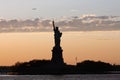 background for postcard Statue of Liberty in New York city Royalty Free Stock Photo